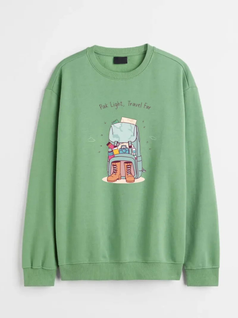 Adventure-ready Backpack With All The Essentials For Wanderers Sweatshirt - Image 2