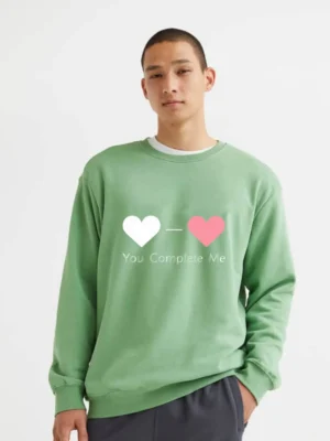 Minimal Heart Duo That Fits Perfectly Just Like Soulmates Sweatshirt