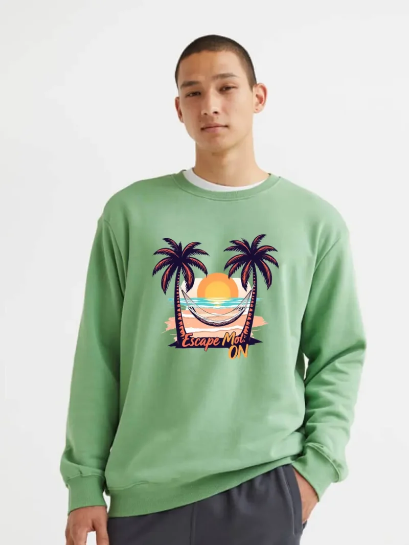 Palm Trees Hammock And Sunset Your Tropical Getaway Starts Here Sweatshirt