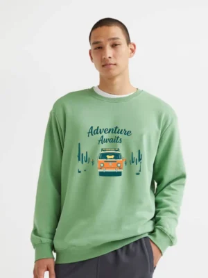 Retro Van And Cactus Desert Ready To Roll Into The Unknown Sweatshirt
